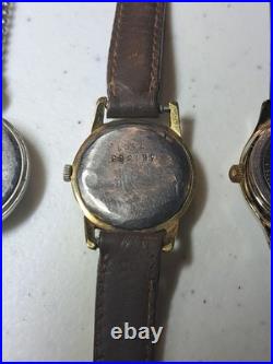 Vintage Watch Lot 9 pcs Timex Seiko Gubelin Lorus Carriage For Parts Repair