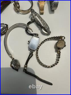 Vintage Watch Lot- For Parts or Repair NOT TESTED
