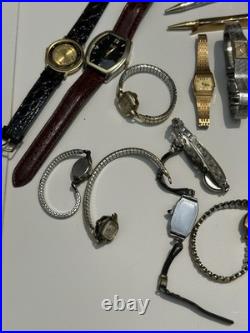 Vintage Watch Lot- For Parts or Repair NOT TESTED