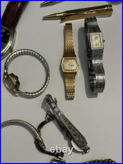 Vintage Watch Lot- For Parts or Repair NOT TESTED