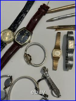 Vintage Watch Lot- For Parts or Repair NOT TESTED