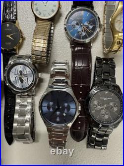 Vintage Watch Lot Mixed Brands Accutron Timex IZOD Geoffrey Beene Parts Repair