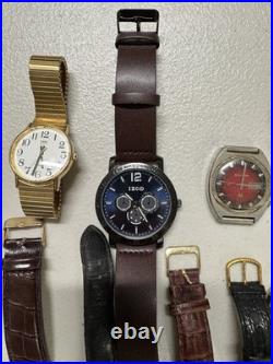 Vintage Watch Lot Mixed Brands Accutron Timex IZOD Geoffrey Beene Parts Repair