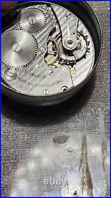 Vintage Watch Lot Parts Repair Benrus, Illinois Movements & Parts 4 Scrap T1