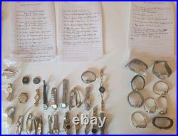 Vintage Watch Lot Parts Repair Working -34 Total Please Read -seiko Movado