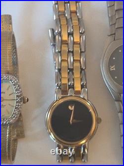 Vintage Watch Lot Parts Repair Working -34 Total Please Read -seiko Movado