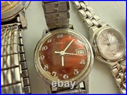 Vintage Watch Lot Seiko Bulova Timex Wittnauer Parts Repair