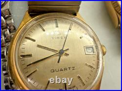 Vintage Watch Lot Seiko Bulova Timex Wittnauer Parts Repair