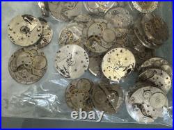 Vintage Watch Lot for Parts Repair Dials Movements Cases Scrap 1.2 LB 15