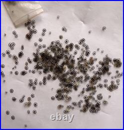 Vintage Watch Parts Lot Mixed Gears Cogs Wheels Watchmaker Repair Scrap Bulk