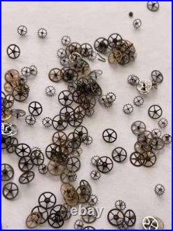 Vintage Watch Parts Lot Mixed Gears Cogs Wheels Watchmaker Repair Scrap Bulk