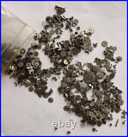 Vintage Watch Parts Lot Mixed Gears Cogs Wheels Watchmaker Repair Scrap Bulk