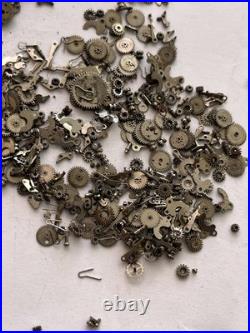 Vintage Watch Parts Lot Mixed Gears Cogs Wheels Watchmaker Repair Scrap Bulk