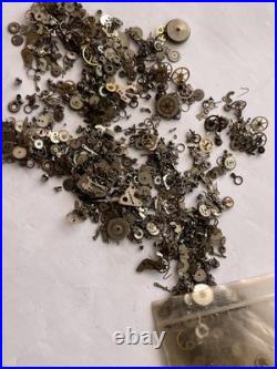 Vintage Watch Parts Lot Mixed Gears Cogs Wheels Watchmaker Repair Scrap Bulk