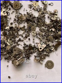 Vintage Watch Parts Lot Mixed Gears Cogs Wheels Watchmaker Repair Scrap Bulk