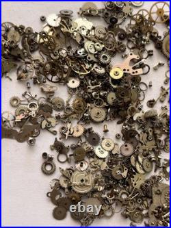 Vintage Watch Parts Lot Mixed Gears Cogs Wheels Watchmaker Repair Scrap Bulk
