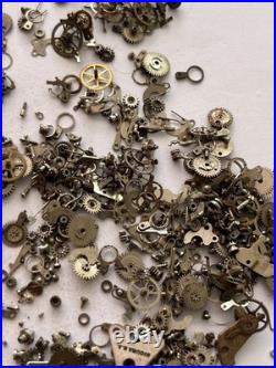 Vintage Watch Parts Lot Mixed Gears Cogs Wheels Watchmaker Repair Scrap Bulk