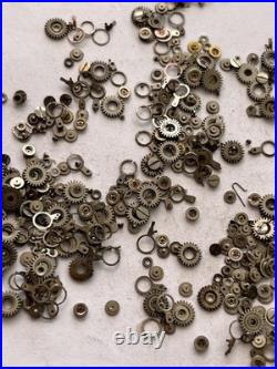 Vintage Watch Parts Lot Mixed Gears Cogs Wheels Watchmaker Repair Scrap Bulk