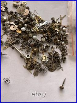 Vintage Watch Parts Lot Mixed Gears Cogs Wheels Watchmaker Repair Scrap Bulk
