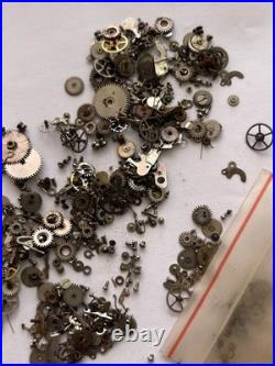 Vintage Watch Parts Lot Mixed Gears Cogs Wheels Watchmaker Repair Scrap Bulk