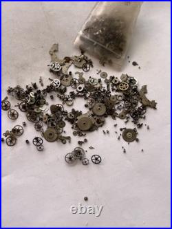 Vintage Watch Parts Lot Mixed Gears Cogs Wheels Watchmaker Repair Scrap Bulk