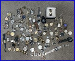 Vintage Watches Job Lot Parts/ Repair 3.8kg Watch Lot As is Faulty Lot