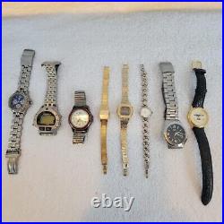 Vintage Watches Men's & Women's (lot Of 8) Untested Parts Or Repair