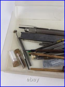 Vintage Watchmaker Tools Lot Watch Clock Repair Parts Washers Springs