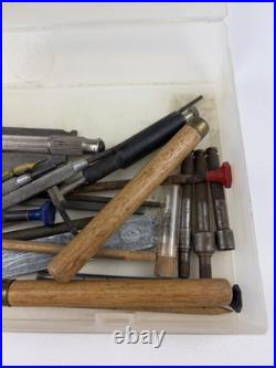 Vintage Watchmaker Tools Lot Watch Clock Repair Parts Washers Springs