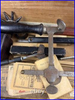 Vintage Watchmaker Tools Lot Watch Clock Repair Parts Washers Springs