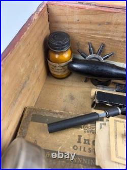 Vintage Watchmaker Tools Lot Watch Clock Repair Parts Washers Springs
