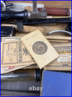 Vintage Watchmaker Tools Lot Watch Clock Repair Parts Washers Springs