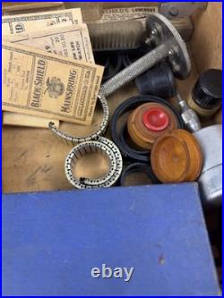 Vintage Watchmaker Tools Lot Watch Clock Repair Parts Washers Springs
