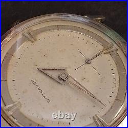 Vintage Wittnauer Wrist Watch 10k Gold Filled RARE Triangle Hands Parts/Repair Vintage Wittnauer Wrist Watch 10k Gold Filled RARE Triangle Hands Parts/Repair