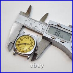Vintage World War Era CYMA Cushion Case Military Wrist Watch PARTS REPAIR