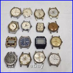 Vintage Wrist Watch Lot 16 Untested AS-IS Parts/Repair Mechanical / Quartz