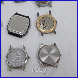 Vintage Wrist Watch Lot 16 Untested AS-IS Parts/Repair Mechanical / Quartz