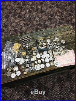 Vintage Wristwatches & Bands Parts Repair -Estate Junk Drawer Lot
