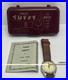 Vintage Yale Tuffy Watch, Leather Band, Swiss Made Original Case Parts Or Repair