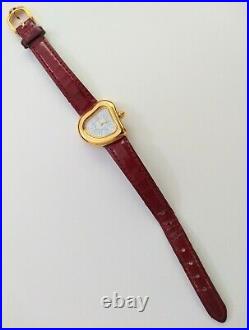 Vintage Yves Saint Laurent Heart Women Watch Quartz Red For Parts/Repair Only