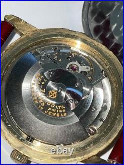 Vintage Zodiac Moon phase Triple Date Men's Wristwatch Automatic Parts or Repair