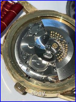 Vintage Zodiac Moon phase Triple Date Men's Wristwatch Automatic Parts or Repair