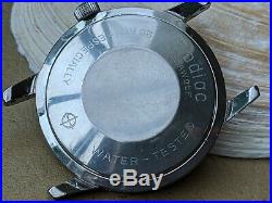 Vintage Zodiac Sea Wolf Diver withExotic Dial, Signed Crown FOR PARTS/REPAIR