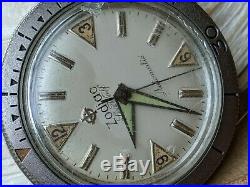 Vintage Zodiac Sea Wolf Diver withSwiss Only Dial, Signed Crown FOR PARTS/REPAIR