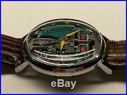Vintage bulova accutron spaceview stainless steel as is for parts or repair