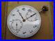 Vintage chronograph pocket watch movement, enamel dial for parts/repair