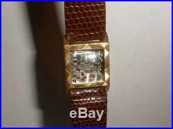 Vintage ladies Rolex precision 18k gold watch not working for parts or repairs