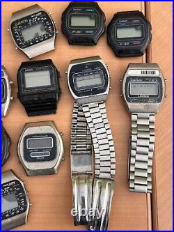Vintage lcd watches for repair, parts not tested lot