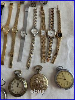 Vintage to Now Men's Women's Watch Lot Untested Parts or Repair