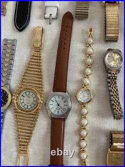 Vintage to Now Men's Women's Watch Lot Untested Parts or Repair